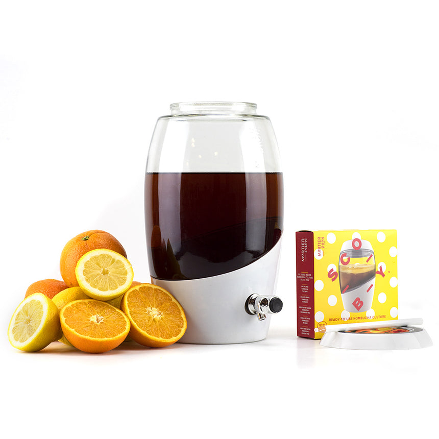 Kombucha Starter Kit with Glass Kombucha Crock
